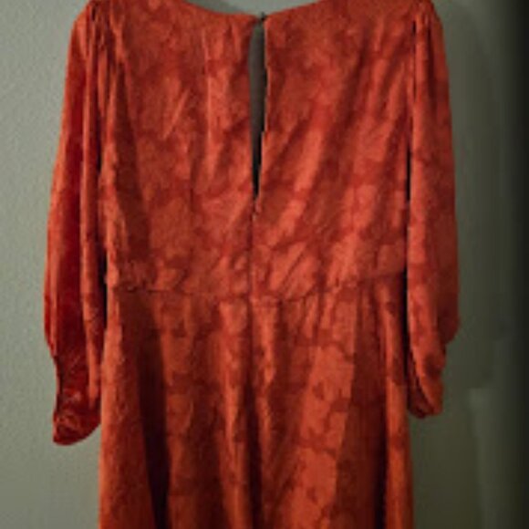 Anthropologie Jacquard Tunic Dress - Strawberry - 18W - Picture 3 of 4